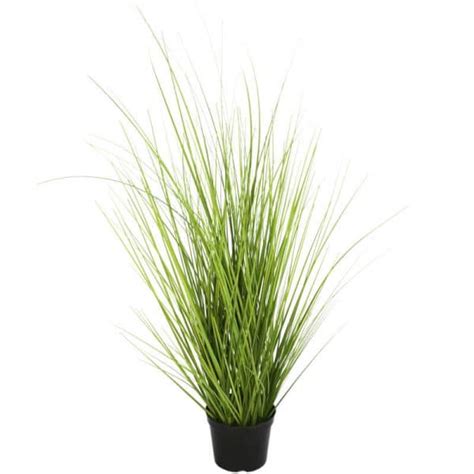 Artificial Ornamental Potted Dense Green Grass Uv Resistant