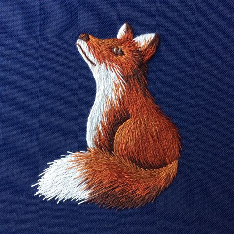 fox-kit-animal-embroidery,-japanese-embroidery,-crewel-embroidery