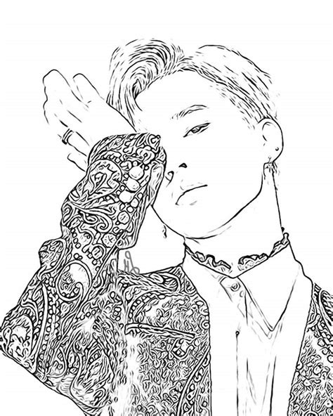 Bts Kpop Coloring Pages Coloring Pages