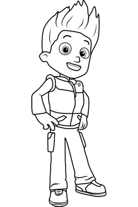 Ryder Paw Patrol 3 Coloring Page Free Printable Coloring Pages For Kids
