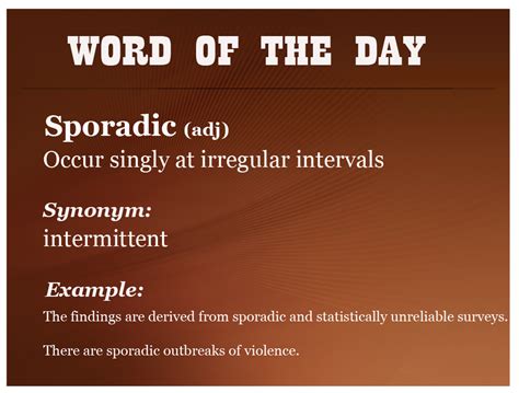 Word Of The Day Sporadic For Academic Ielts Writing Task 2
