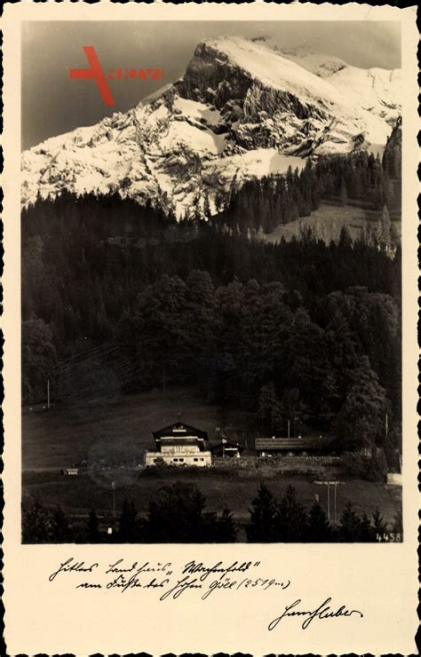 Obersalzberg Im Berchtesgadener Land Blick Auf Adolf Hitlers Landhaus