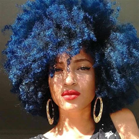 30 natural hair afro style ideas for 2021 updated thrivenaija blue natural hair pelo