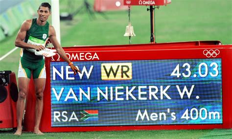 In the 400 metres, he is the current world and olympic record holder which he broke in the olympic finals. Wayde van Niekerk breaks world 400m record for Olympic ...