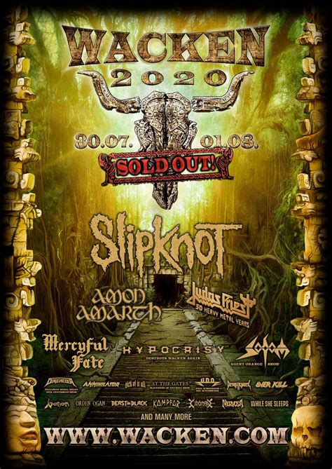 Appena annunciata la lineup 2020 dell'open air gampel, festival che si svolge in svizzera, a pochi passi dall'italia con tantissimi nomi interessanti. Cinco nuevas bandas confirmadas en el Wacken Open Air 2020 ...