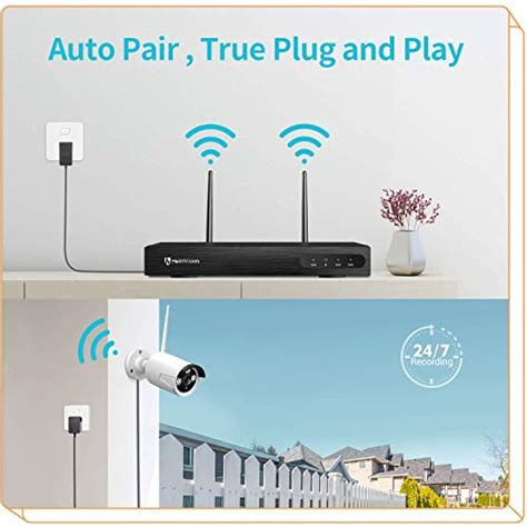 heimvision hm241 1080p wireless security camera system 8ch nvr 4pcs outdoor wifi surveillance