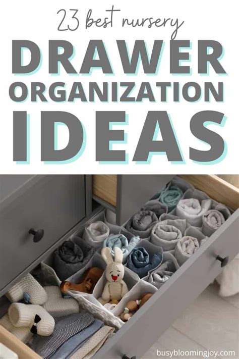 Best Nursery Dresser Drawer Organization Ideas For Baby Clothes And