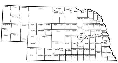 Nebraska Map With Towns And Counties Map 22240 Hot Sex Picture