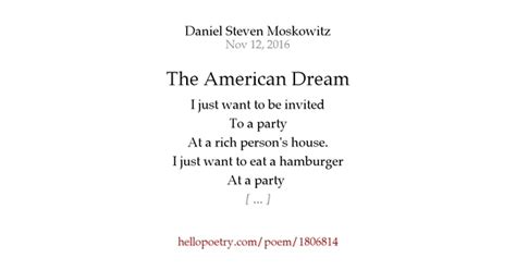 American dream Poems