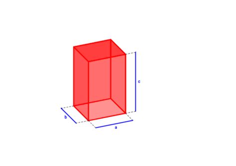Desarrollo y área de un prisma rectangular – GeoGebra