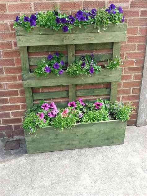 New Plans Decoration Of Garden With Recycled Pallet Planter Pallets