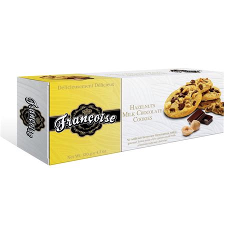 Francoise Hazelnuts Milk Chocolate Cookies Ntuc Fairprice