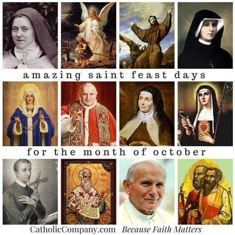 Saint Feast Days For October Faustina Kowalska St Faustina Ignatius