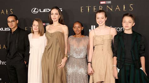Angelina Jolies Kids Are All Grown Up Wear Her Old Dresses On