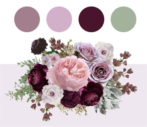 Fall Wedding Inspiration Mauve Plum And Sage Queen City Blooms
