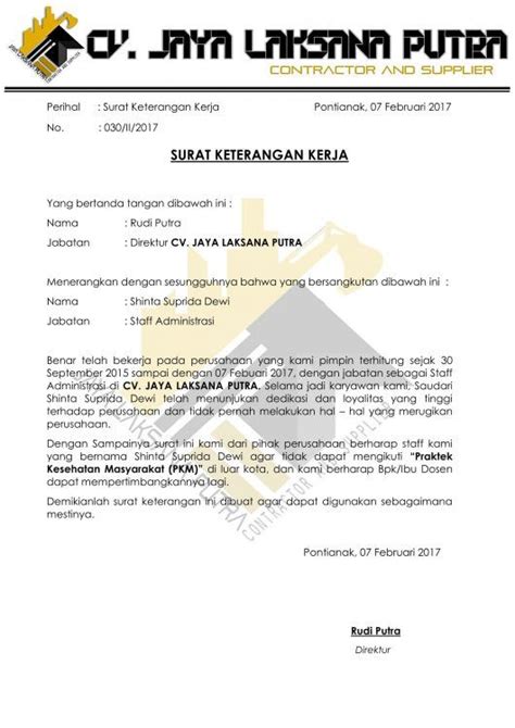 Contoh surat keterangan kerja untuk paspor. Contoh Surat Keterangan Tugas Kerja - Kumpulan Contoh ...