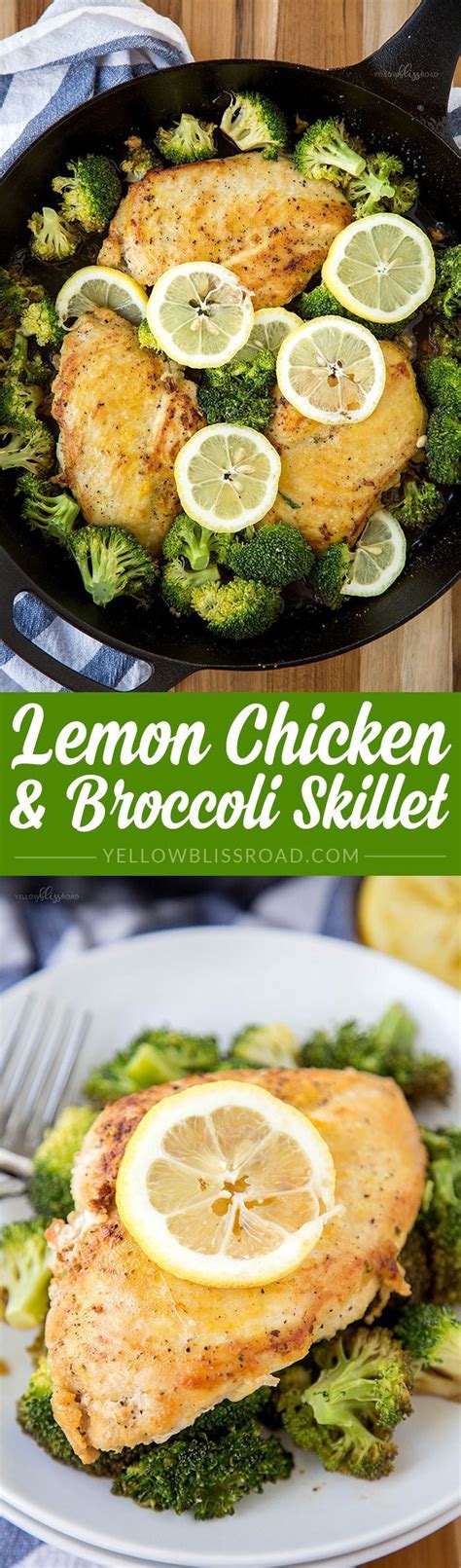 Lemon Chicken Broccoli Skillet 30 Minutes And One Skillet Is All You
