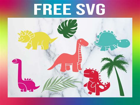 Free Cute Dinosaur SVG
