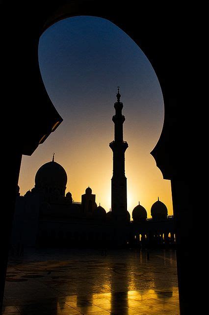 Ahsan Zia Dubai Mosque Silhouette Mosque Islam