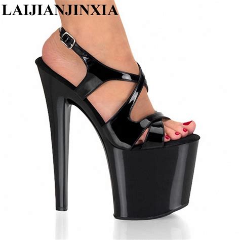 Laijianjinxia New Sexy Ultra 20cm High Heel Sandals Womens High Heel