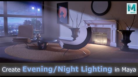 Create Eveningnight Lighting In Maya 2022 Youtube