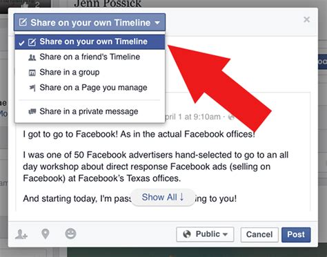 How To Share From Your Facebook Business Page To Your Personal Page