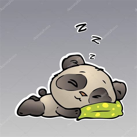 Panda Baby Sleeps — Stock Vector © Nagtingale 102977338