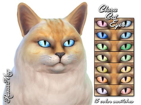 Roxasmays Clara Cat Eyes Sims 4 Pets Sims Pets Sims 4