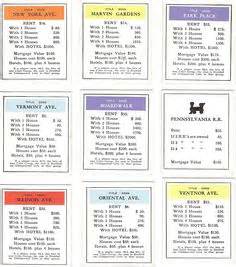 The monopoly deal rules for property & property wildcards section contains a list of rules and frequently asked questions pertaining to how property and property wildcards can be used, taken, and organized. Print Your Own Monopoly Property Cards | Math | Pinterest | Monopoly, Cards and Monopoly cards