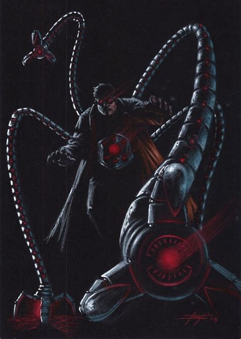 Doctor Octopus In Luca Strati S The New Black Comic Art Gallery Room