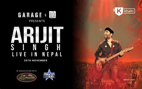 Arijit Singh Concert In Nepal Buy Tickets From Khalti Khalti