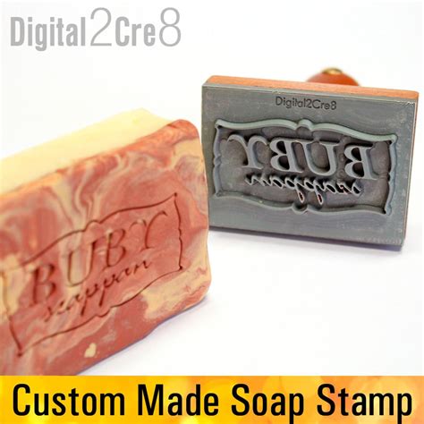 Personalized Soap Stamp To Imprint Custom Logo Or Graphic Etsy