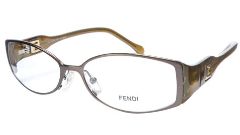 Fendi Eyeglasses Frame F707 205 Metal Acetate Brown Italy Made 54 15 135 31