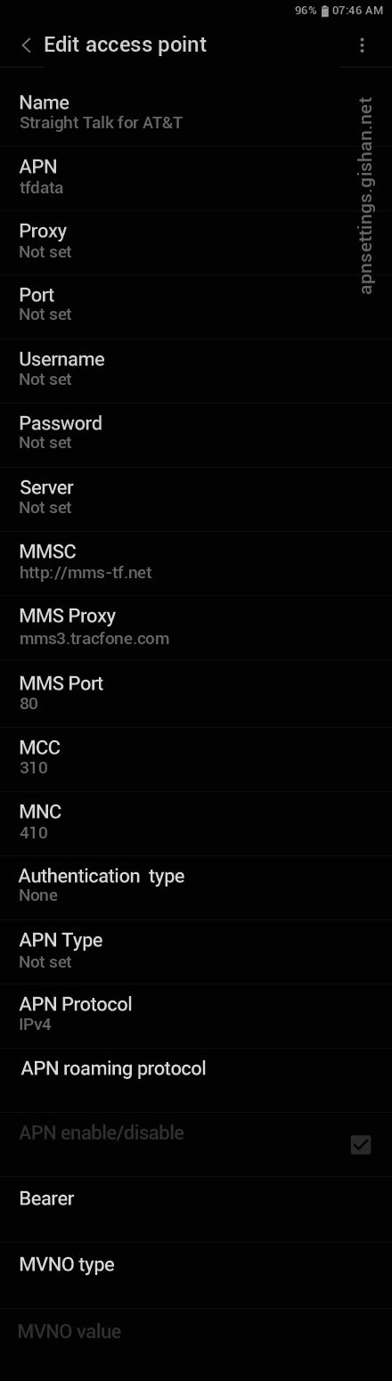 Straight Talk Apn Settings For Samsung Galaxy S21 Ultra 5g Apn