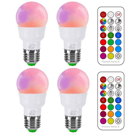 Rgb Light Bulbs W Remote Control In 2020 Color Changing Light Bulb