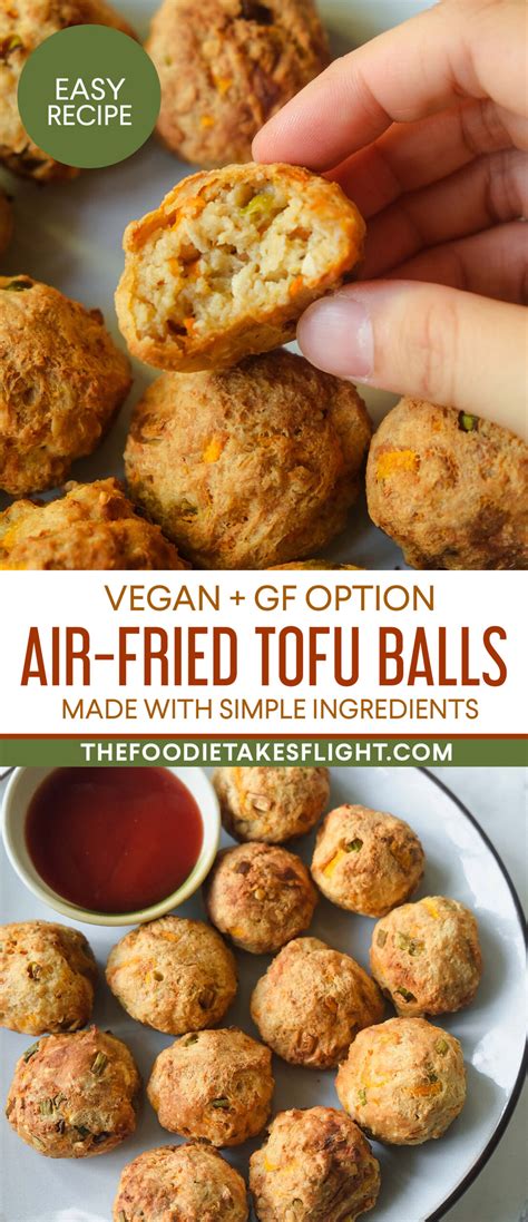 Air Fried Tofu Balls The Foodie Takes Flight
