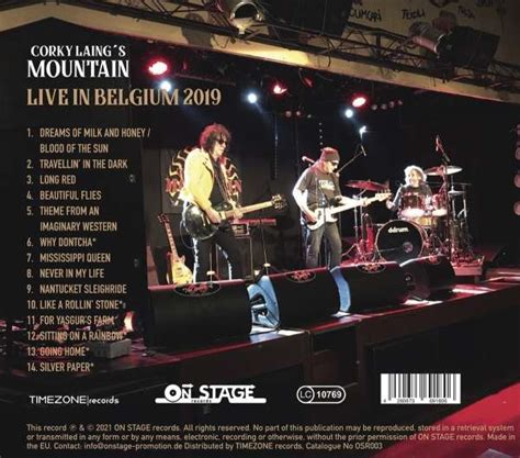 Corky Laings Mountain Live In Belgium 2019 Cd Jpc