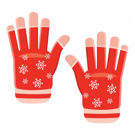 Cartoon Cloth Fashion Gloves Hand Snow Winter Icon Download On