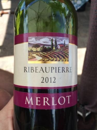 Ribeaupierre Merlot 2012 Wine Info
