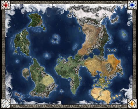 The Beauty Of Blank Fantasy World Maps World Map Colored Continents