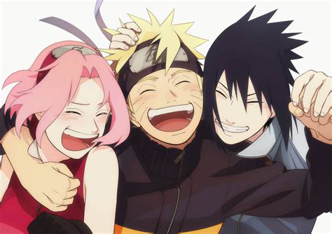 Download Laughing Team 7 Naruto Wallpaper