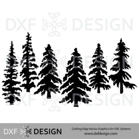Tree Collection 2 Dxf File Cnc Plasma Cutting
