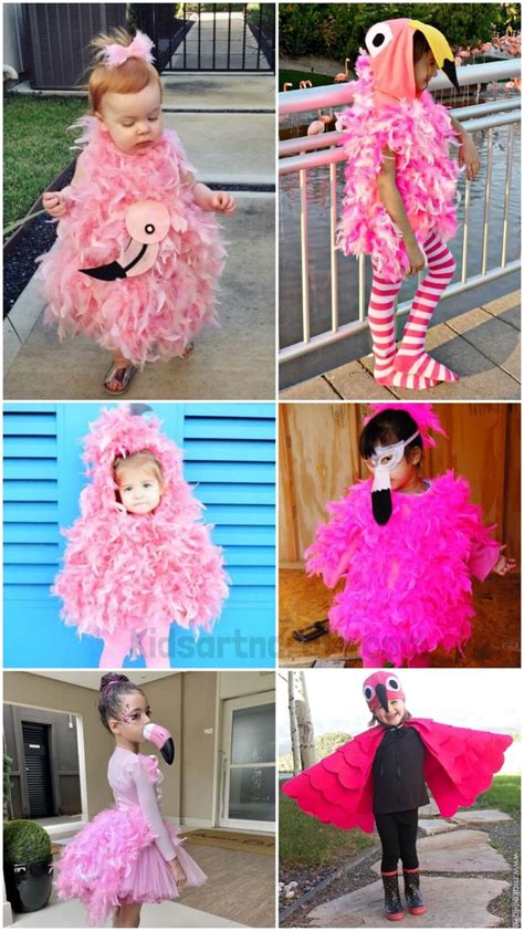 Flamingo Costume Diy Ideas For Kids Kids Art And Craft