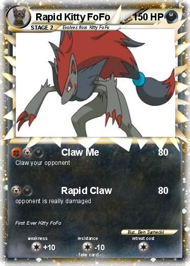 Exclusive customizable logo for sale: Pokémon Rapid Kitty FoFo - Claw Me - My Pokemon Card