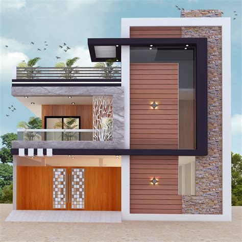 40x60 Elevation Design Indore 4060 House Plan India