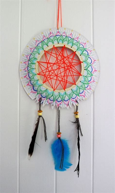 Recycled Materials Into Dream Catcher Example For Kids Crafts