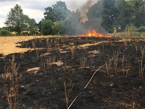 Bridgnorth Firefighters Tackle Grass Blaze After Bonfire Spreads