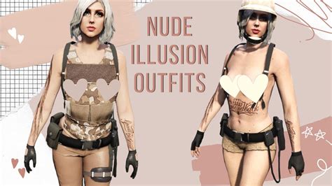 FEMALE NUDE ILLUSION COMPONENT OUTFITS GTA ONLINE PS4 YouTube