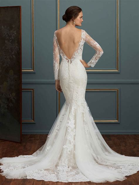 Style C115 Elodie Long Sleeve Lace Wedding Dress Blog Amare