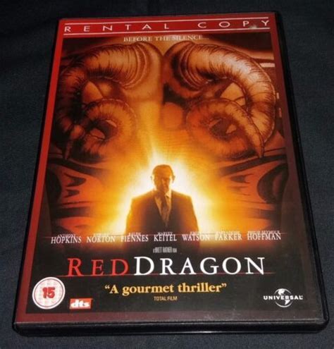 Red Dragon Dvd Anthony Hopkins Edward Norton Ralph Fiennes